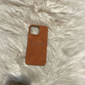 Tan IPhone Case with Card Slot